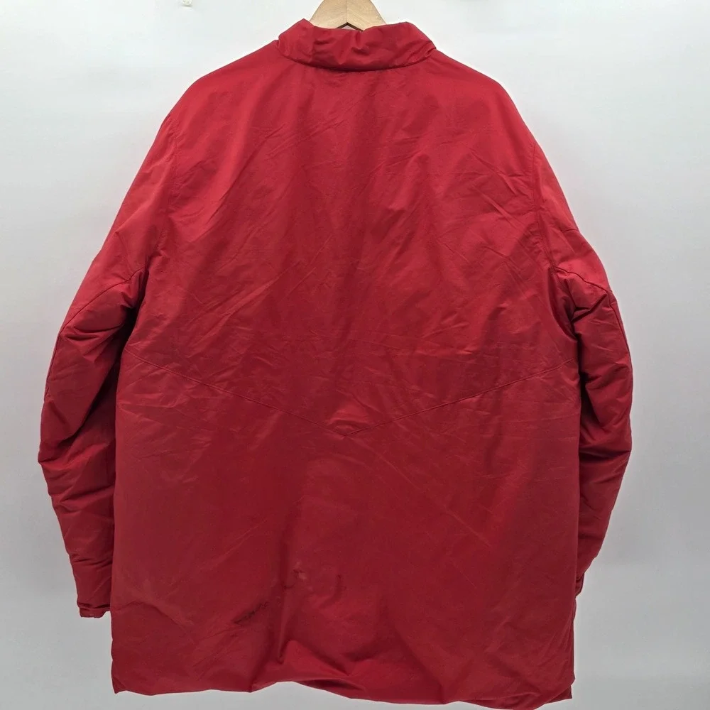 NIKE Bomber Jacket Mens XL‎ Red Downfill Full Zip Oversized Heavyweight Thick